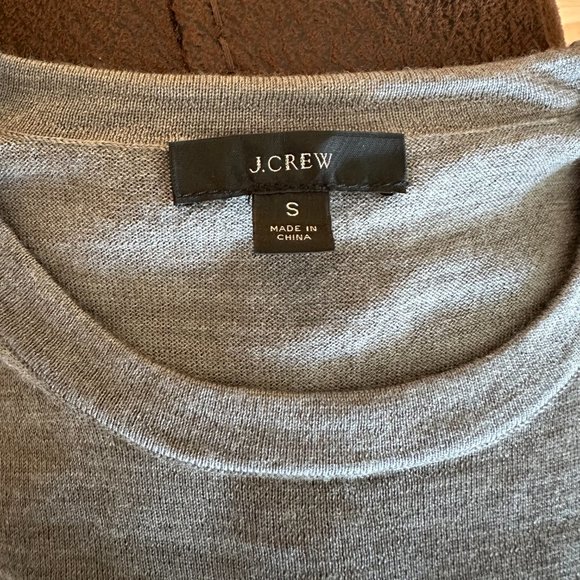 J.Crew grey merino wool sweater size S (orig $88) - Picture 6 of 6